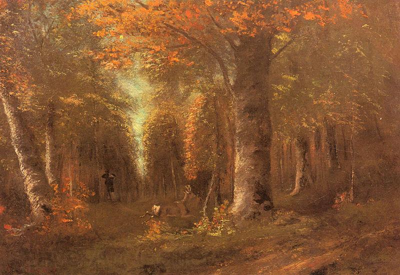 Gustave Courbet Forest in Autumn Germany oil painting art